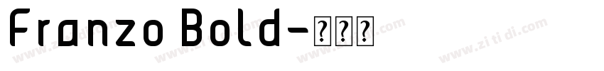 Franzo Bold字体转换